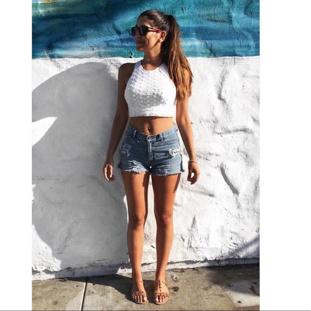 White Crop Top